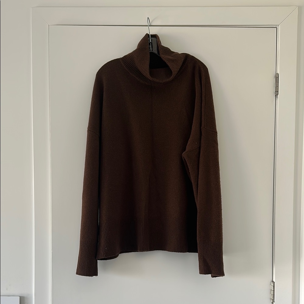 Brown Turtleneck Sweater